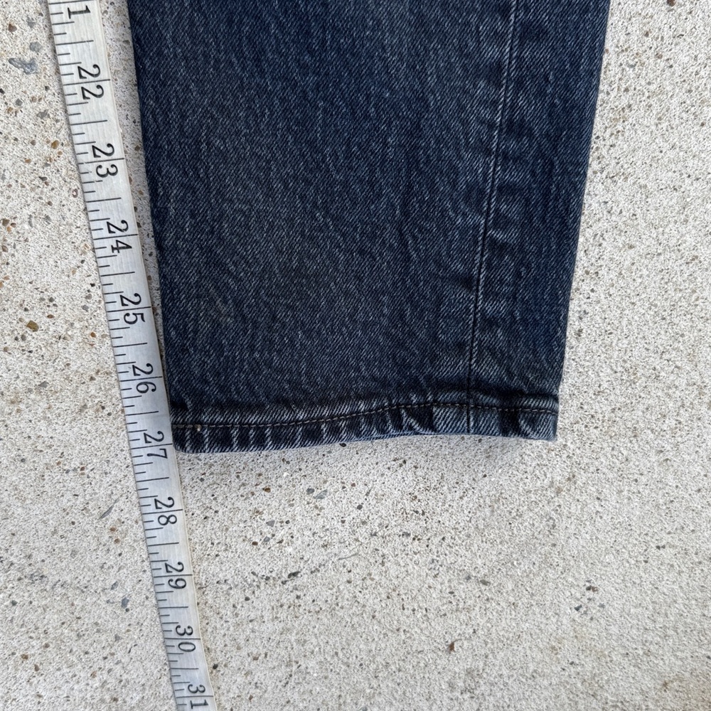 Levi's High-Rise Wedgie Straight Cropped Button Fly Jeans Waist 26 - Picture 10 of 12